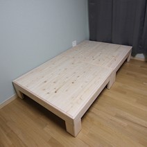이프로브 편백나무 평상형 무헤드 침대프레임 퀸 평상높이 450mm