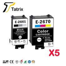 프린터 잉크 호환 Tatrix 호환 잉크 카트리지 엡손 T2661 T2670 인력 WF-100W WF‑ 110W 프린터 유럽, 5 set 10pcs