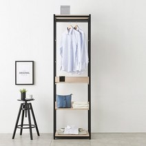 600 모던 드레스룸 옷행거 원룸 옷수납장 옷걸이선반 튼튼한 간이옷장, 멀바우