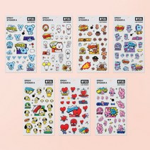 [정품]BT21 에폭시 스티커 A (재고할인), 망