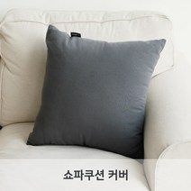 (커버)LINU 리누 쇼파쿠션 커버 2개입 쿠션커버 북유럽 패브릭 옥스포드 40X40 50X50 cm, 차콜