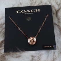 [미국해외직구] 빠른배송 COACH OPEN CIRCLE STONE STRAND NECKLACE 코치 오픈 서클 스톤 스트랜드 목걸이 F54514호환