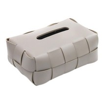 자동차 티슈 박스 페이셜 페이퍼 디스펜서 호텔 욕실 수조 용 페이셜 티슈 홀더, 21cmx13cmx9cm, PU 가죽, 회색