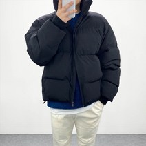 엠클로 남자 남성 오버핏 웰론 겨울 커플 숏 패딩점퍼 (2color)