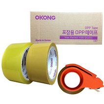시둥마켓 +[시둥마켓]+_ 구리테이프 아크릴테이프 OPP박스테이프 문구포장테이프 보양제, 오공 아크릴 OPP박스테이프 50개입 테이프커터기, 투명