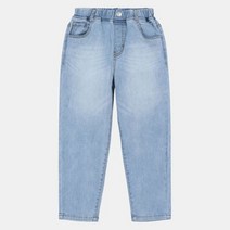 오후 [2COLORS] 공용 구제 세미 배기 데님