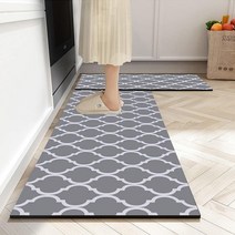 미국발송 HIROSHI Kitchen Anti Fatigue Floor Mats and Rugs Cushioned for Kitchen Floor Non Skid Washable, 17.7 59