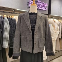 로엠 크롭 울 자켓 RMJKC4TR52