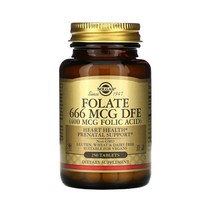 솔가 엽산 400mcg 250정 활성 수용성 비타민b9 폴산 b군 Folic acid, 1개