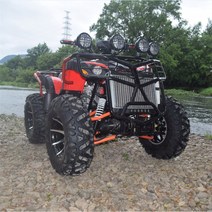 소형 전동 화물 오토바이 4륜 네발 산악 농업용사발이, 4륜구동 200CC 공랭식 엔진 레드