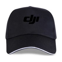 드론축구 드론경기 Dji-드론 로고 야구 모자 2 면 사이즈 S M L XL, P-Black