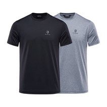 BLACKYAK [블랙야크] 남여공용 기능성 반팔 2종 한세트 티셔츠 B더블에코2라운드S 1BYTSM2902 빅사이즈