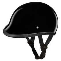Daytona Helmets 하프 쉘 호크 오토바이 헬멧 DOT 승인 무광택 블랙 XL USA 미국, Large