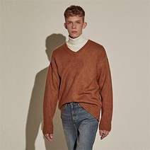 [YAN13] FORMAL V SWEATER_BROWN 1996507