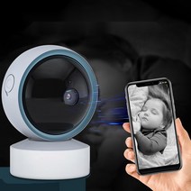 베이비캠 펫캠 홈캠 가정용 감시카메라 스마트폰 CCTV, EU 플러그(한국호환), 2MP 64GB 카드포함
