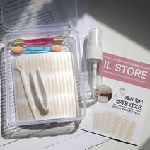 일호장신구 메쉬 워터 쌍꺼풀 테이프 풀세트 480매 240회분 보관케이스 스프레이 집게 워터 스펀지 증정 48매 10장, 10장세트, 기본형