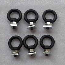 자동차 사이드 어닝 타프 브라켓 트랙형 루프레일 루프랙 슬라이딩 클램프, 블랙 고정링 6개