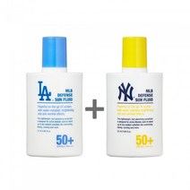 [MLB코스메틱]디펜스 선 플루이드 25ml 2set(LA/NY), LA 25ml+NY 25ml