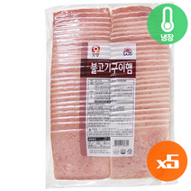 베스트식품 사조오양 사조 불고기구이햄1kg x5개, 1kg, 5개