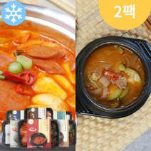 황금레시피 햄많은 부대찌개 밀키트 250g + 구수한 고깃집 소고기 된장찌개 밀키트 250g