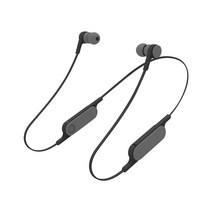 ELECOM 이어폰 Bluetooth bund (비앤드) 1 버튼으로 간단 조작 연속 음악 재생 6 시간 스모크 블랙 LBT-HPC14AVBK