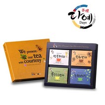 다예 꽃잎차 선물세트, 4종, 1세트