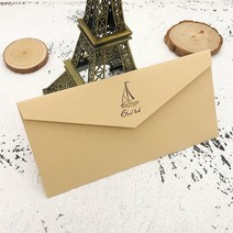 엽서봉투SET 금박 편지봉투 타악기 엔틱 러브 레터 고급 청첩장 영화표 수납 고백 편지지 3255541147, 소가죽 금박 (1장 편지봉투 _2타악