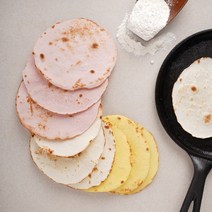 기로스 국내 5인치 호박 백년초 오리지널 또띠아 3종 X 2개 (12gX20장), 호박 또띠아 2개