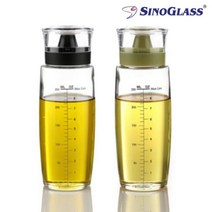 실리콘 유리 오일병 300ml 2P 드레싱 소스 양념 간장 참기름 식용유통, 없음