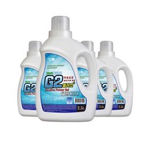 G2 플러스 고농축 액체 세탁세제 (드럼세탁기용) 2.5LX4개 액상세제, 2.5L, 4개