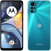Motorola moto g22 스마트폰(6.5인치 HD+ 디스플레이 50MP 카메라 4GB/64GB 5000mAh Android 12) Iceberg Blue + 차량용 어댑터[Amazon 독점]-32835, 코스믹 블랙, 모토 g22
