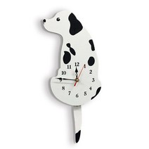해외배송 북유럽 현대 창조적 인 DIY 시계 거실 아크릴 흔들기 꼬리 개 홈 침실, 옵션01