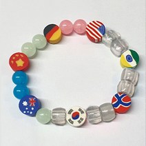 [칭찬] 세계여러나라 만국기 야광 자외선 팔찌만들기, 야광&자외선, 5인세트