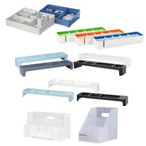 시스맥스 리템 EL 탑 유니 M UP 데스크 오거나이저 모음 사무실 데스크 책상 정리 정리함 6종, 탑 데스크 오거나이저, 화이트