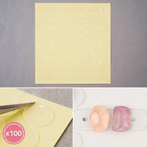 투명 폼 원형 양면테이프 10mm(100개입) /컬러차트/아트보드판용, 투명 폼 원형 양면테이프 10mm
