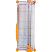 Fiskars SureCut 피스카스 문서 재단기 종이 트리머 12인치 컷 주황색, 기본