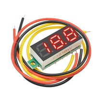 DC 0V-100V 0.28 인치 LED 디지털 전압계 전압 측정기 볼트 감지기 모니터 테스터 패널 자동차 12V 24V 빨간색 녹색 파란색 노란색, DC 0-100V 빨간색