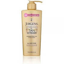 저겐스 Jergens 내추럴 글로우 탠 익스텐더 데일리 모이스처라이저 212.6g 7.5온스, 7.5 Fl Oz (Pack of 1)