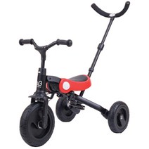 벤트라이크 접이식 멀티 유아자전거, 미포함, 레드