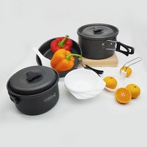 오핑 캠핑 코펠 식기세트 멀티 컴팩트 3~4인용 낚시, 1개