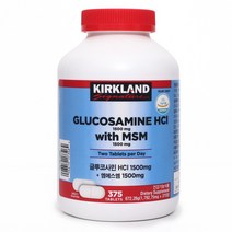 커클랜드 시그니춰 글루코사민HCI 1500mg+엠에스엠1500 mg, 5개, 375정