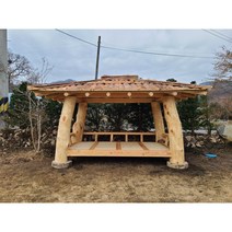 솔누리문경새재원두막 너와지붕 3000x2000 전통 원두막