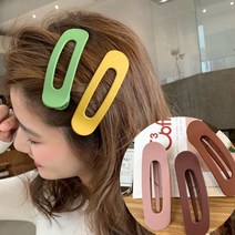 로더 컬러풀 대형 집게 헤어핀