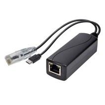 기가비트 PoE 분배기 1000m 48V 5V 2.4 A 분리기 TYPE-C/DC5.5 * 2.1/마이크로 USB 전원 플러그 IP 카메라/, 03 Micro USB  5V
