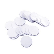 (100 개/몫) RFID 스마트 IC 태그 13.56Mhz FM1108(M1 S50) 방수 25mm x 1mm PVS 코인 카드, 한개옵션0