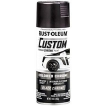 Rust-Oleum 캘리퍼도색 자동차 맞춤형 도색 크롬 스프레이 페인트 10oz 6개, Black, 10 Ounce (Pack of 6)