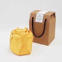 [나눔파티] 웨딩 돌잔치 생신 호텔 수건 답례품 150g 30수 실크보자기 박스포장, 1개, 골드