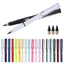 1+1+리필심3개 반영구 심플 무한 연필 이터널펜 오래쓰는 닳지않는연필, 무한연필 레드, 무한연필 블랙