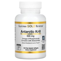 캘리포니아골드 뉴트리션 남극 크릴오일 아스타잔틴 오메가-3 인지질 500mg / 120정
