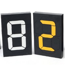 중형 유통기한 날짜표시기 디지털숫자변경 벽부착, N12 - 노랑